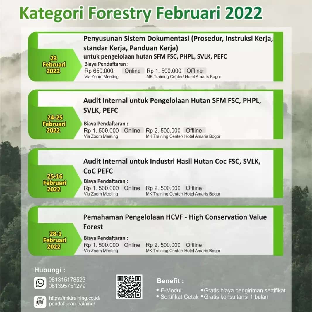 Training FSC FM dan FSC COC Februari-Maret 2022 | Forest Stewardship ...